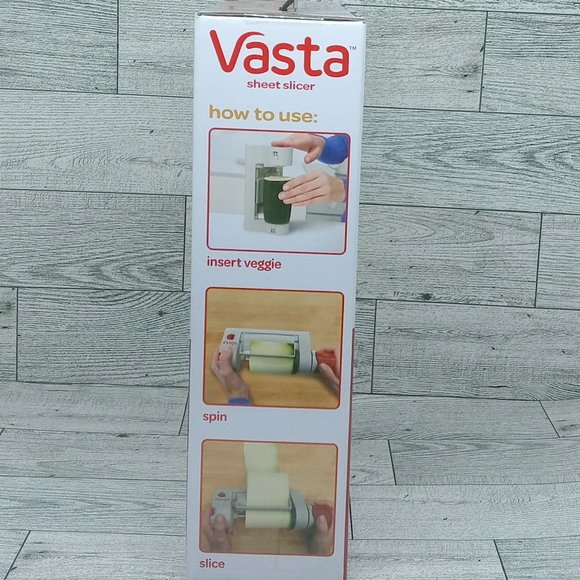 Vasta Sheet Slicer Vegetables & Fruits Cutter Fettuccine Blade Included Keto - Picture 3 of 5